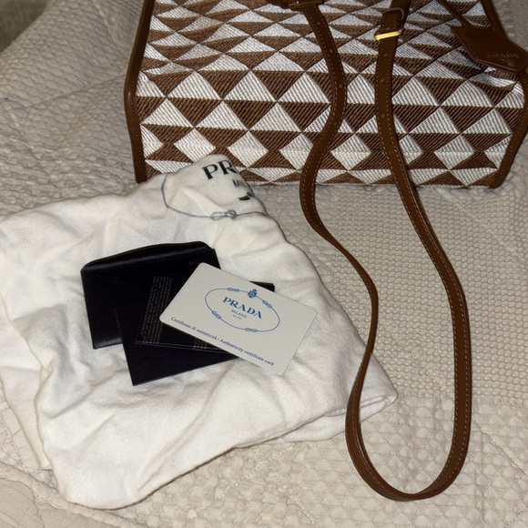 Prada small Symbole jacquard tote bag - Picture 12 of 12